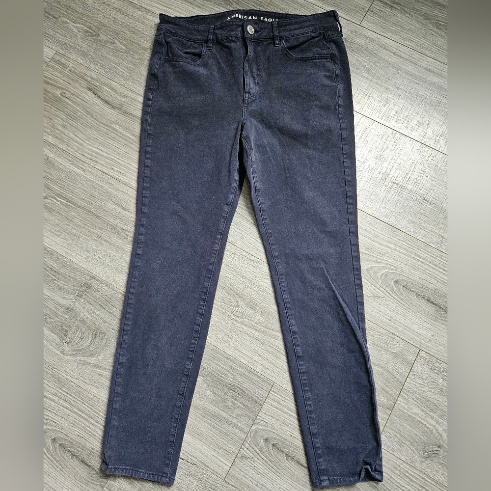 American Eagle Black Next Level Stretch High Rise Jegging Jeans 12